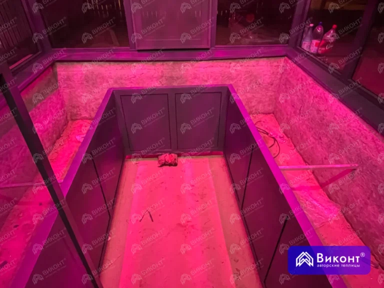 #369 Теплица «Эвелин» 45° 2,5×6 м (проходная) 2 фронтона и 2 перегоро (7)