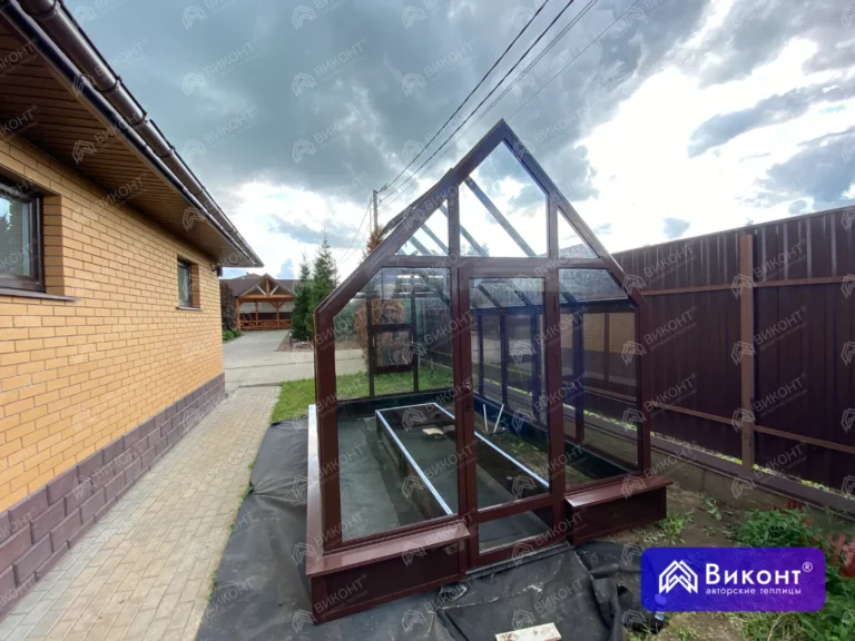 #398 Теплица «Оливер» 45° 2,5×3,5 м 8017 Лето на сваях Ульянины Горки (4)