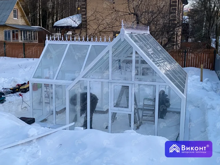 #405 Теплица «Розалин» 45° 3×4 м увеличенный тамбур кп Химический факультет (2)