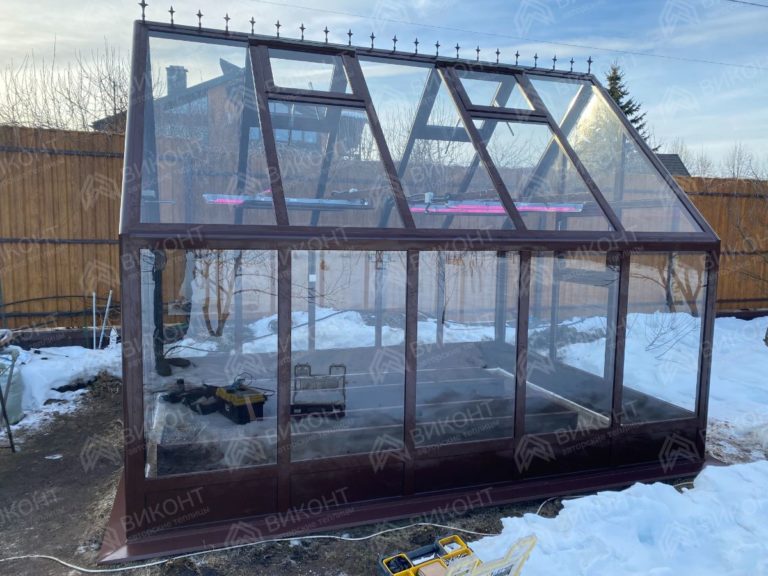 Теплица 3x4 м с автоматикой на свайном фундаменте #133