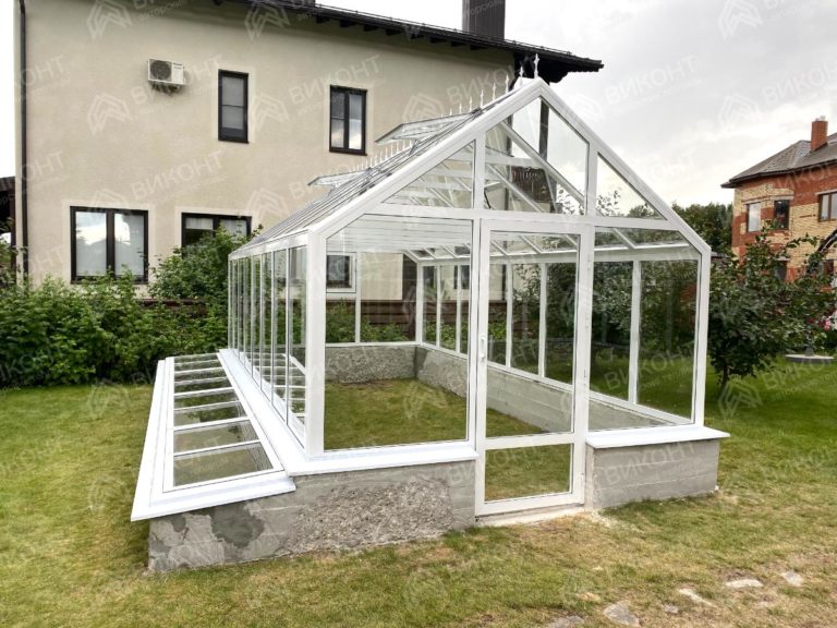 Теплица 3x6 м с парниками и крышей 110° #175