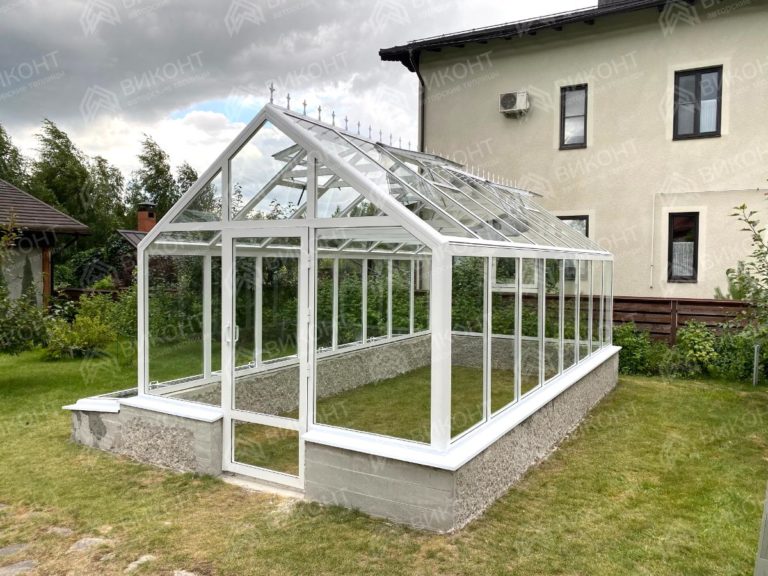 Теплица 3x6 м с парниками и крышей 110° #175