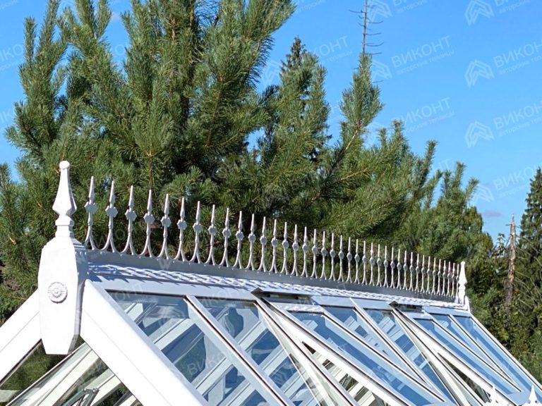 Теплица английская 3x6 м декоративным коньком #178