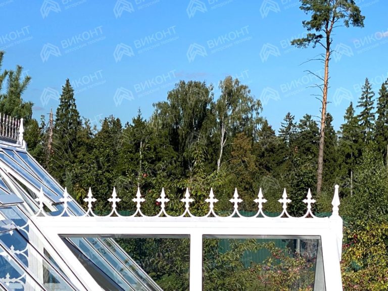 Теплица английская 3x6 м декоративным коньком #178