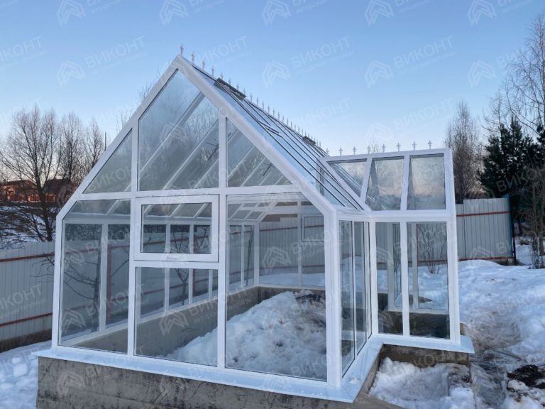 Теплица Стормер 3x5 м в белом цвете с автоматикой #136